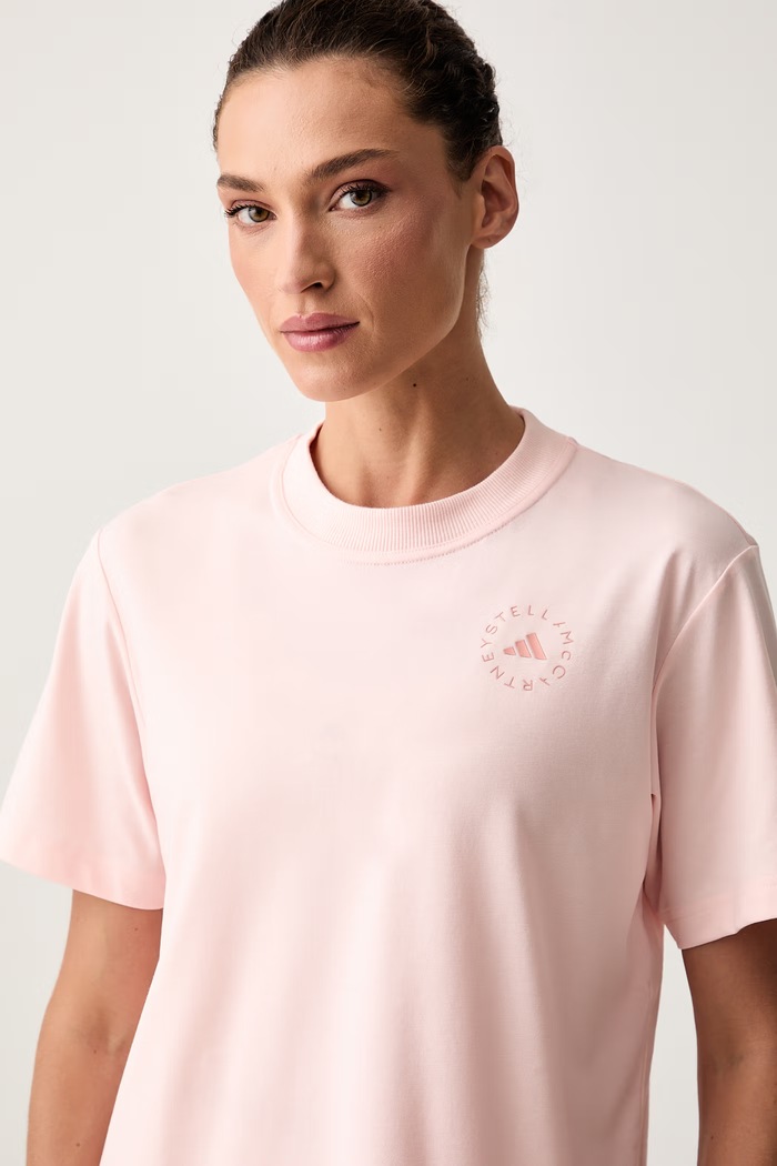 adidas by Stella McCartney T-shirt treningowy damski różowy KY8337