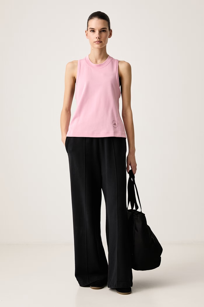 adidas by Stella McCartney Sportska majica kratkih rukava ženska s pamukom KR6269 roza AW26