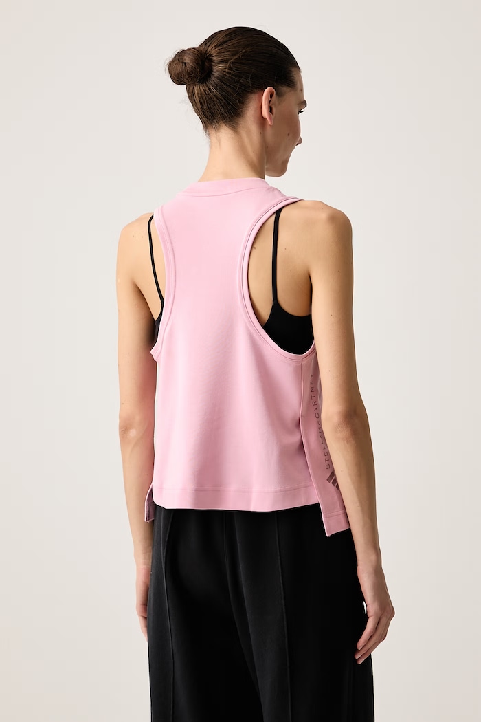 Odjeća adidas by Stella McCartney Sportska majica kratkih rukava ženska s pamukom KR6269 roza