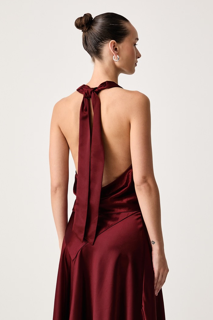 Odzież Bardot Bluzka halter damska TONI 60760TB czerwony