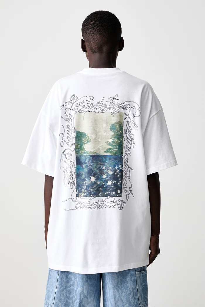 Carhartt WIP W S/S Julia Klenovsky T-shirt bawełniany męski biały I036918