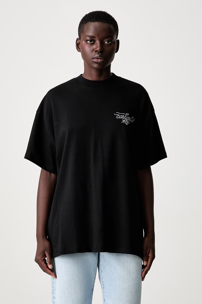 Carhartt WIP W S/S Julia Klenovsky T-shirt bawełniany męski czarny I036918