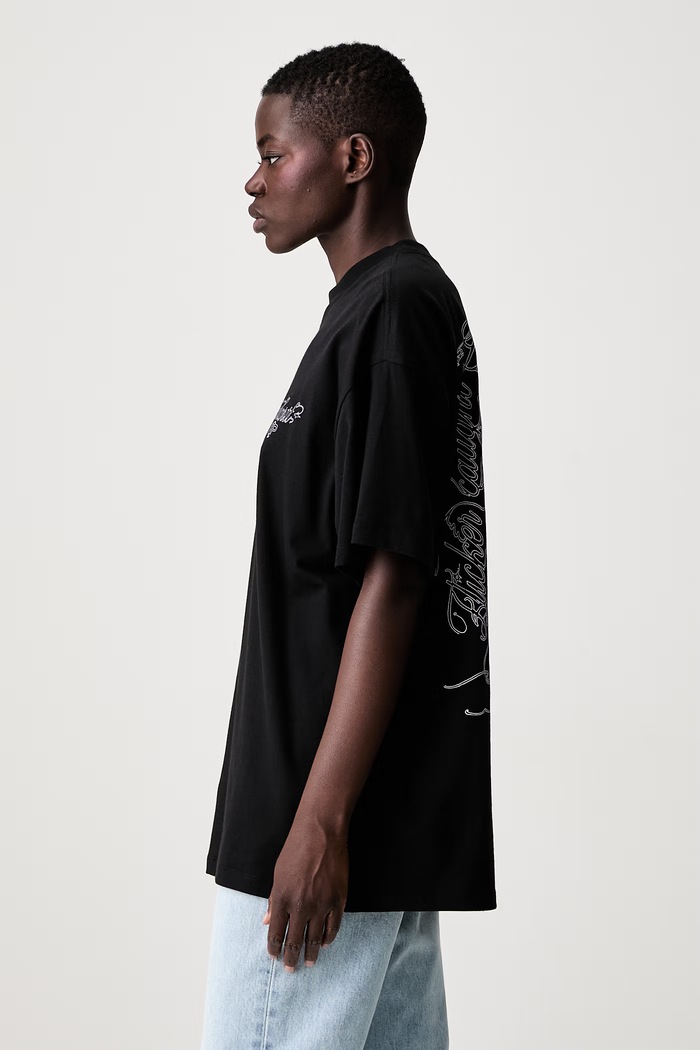 Carhartt WIP W S/S Julia Klenovsky T-shirt bawełniany męski czarny I036918