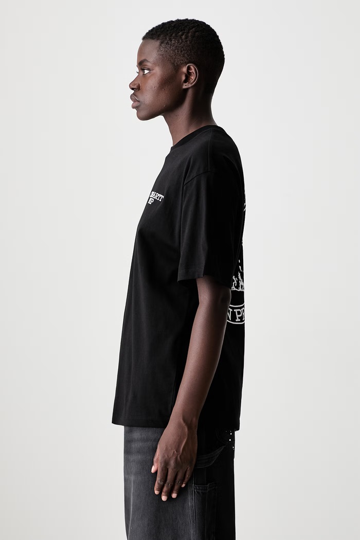 Carhartt WIP W S/S Hugging Cats T-shirt bawełniany damski czarny I036909