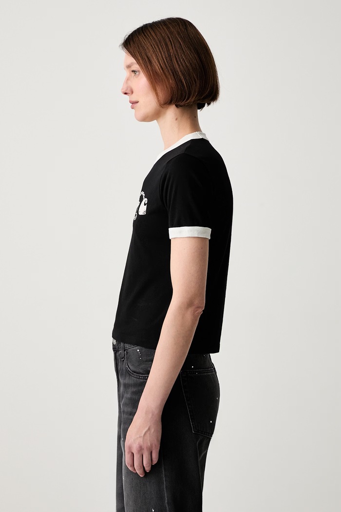 Carhartt WIP W S/S Outlaw Star Ringer tričko bavlnené dámske I036928 čierna AW26