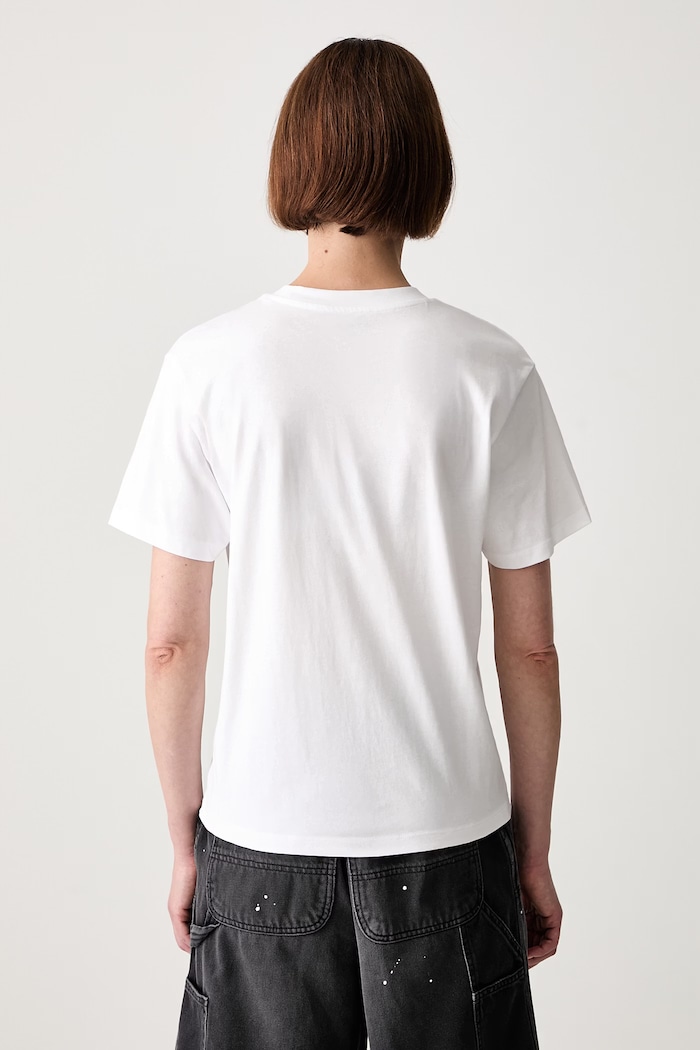 Odzież Carhartt WIP W S/S Bumper Sticker T-shirt bawełniany damski I036908 biały
