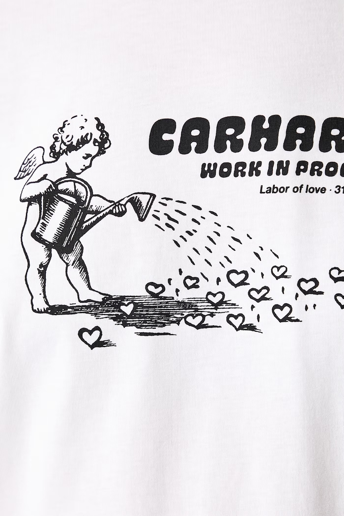 Carhartt WIP W S/S Bumper Sticker T-shirt bawełniany damski I036908 biały