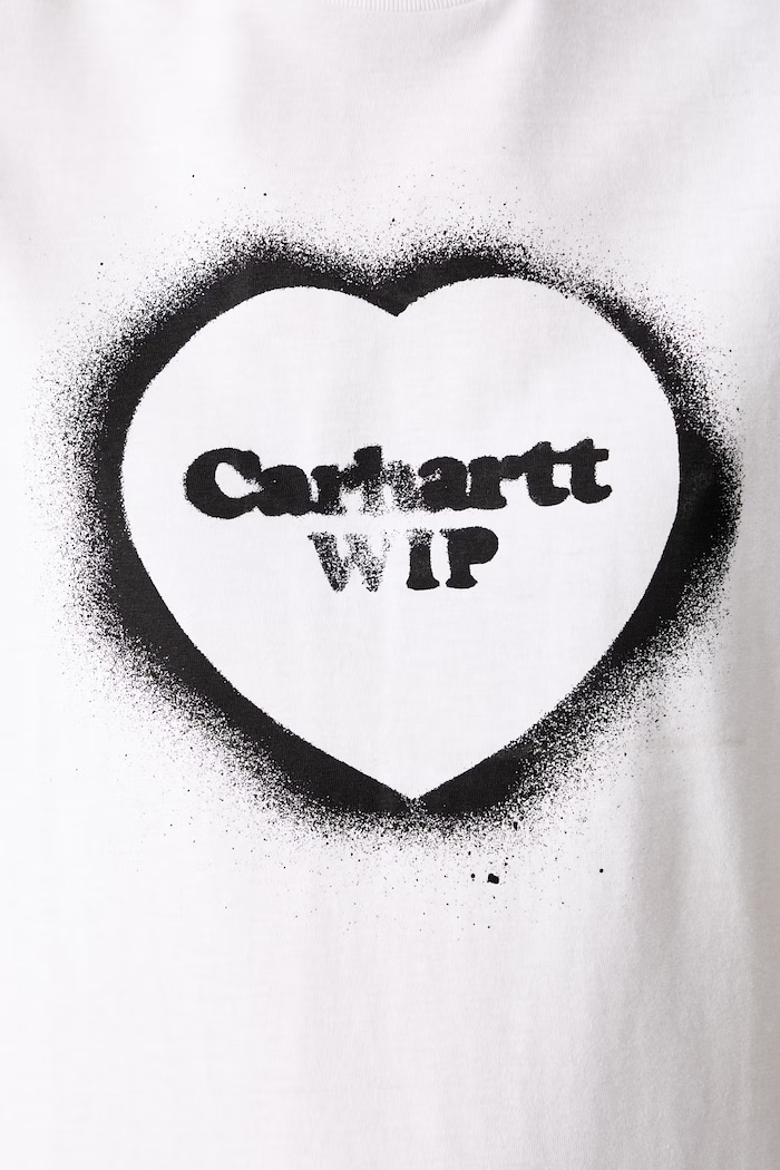 Carhartt WIP W S/S Spray Heart tričko bavlnené dámske I036907 biela