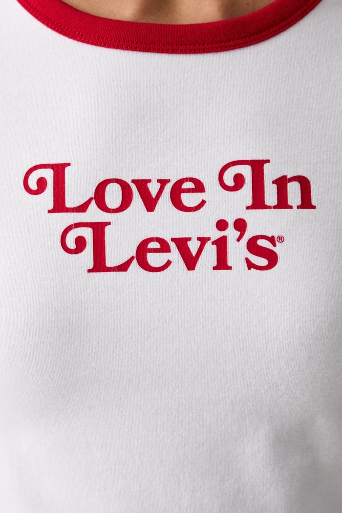 Levi's тениска дамска с памук GR HAYES CROPPED 008A7 бял