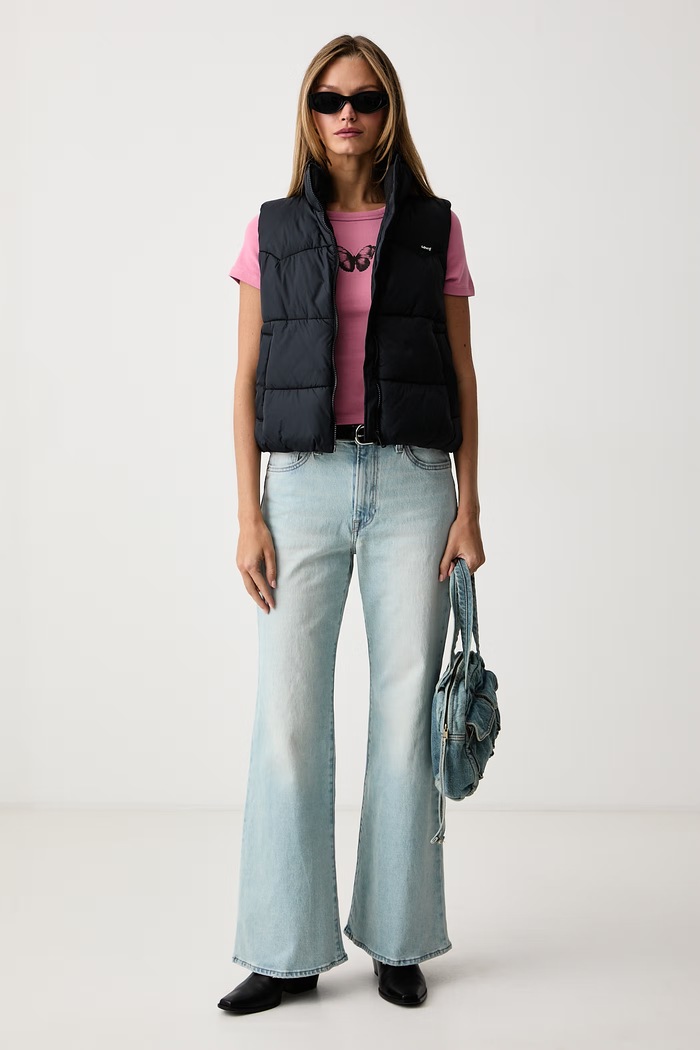 Levi's T-shirt női pamut GR HAYES CROPPED 008A7 rózsaszín AW26