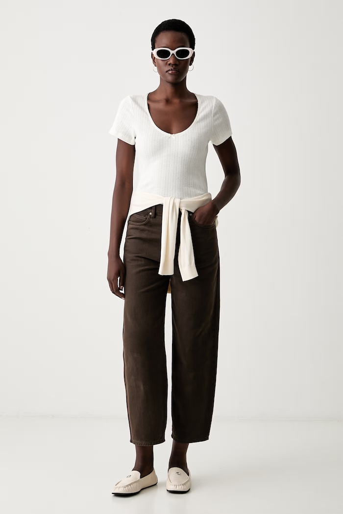 Levi's kratka majica ženska bombažna SWEETIE SS 0087R bež AW26