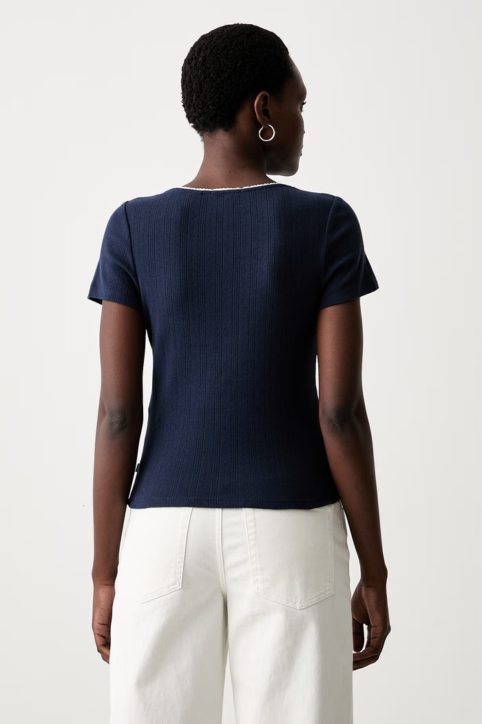 Odzież Levi's T-shirt damski bawełniany SWEETIE SS 0087R granatowy