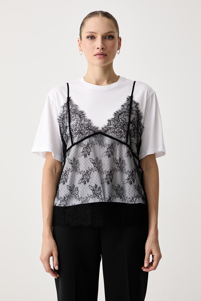 Twinset Tričko dámske bavlnené biela 262TT2553