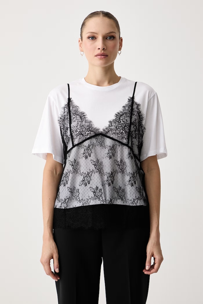 Twinset Tričko dámske bavlnené biela 262TT2553