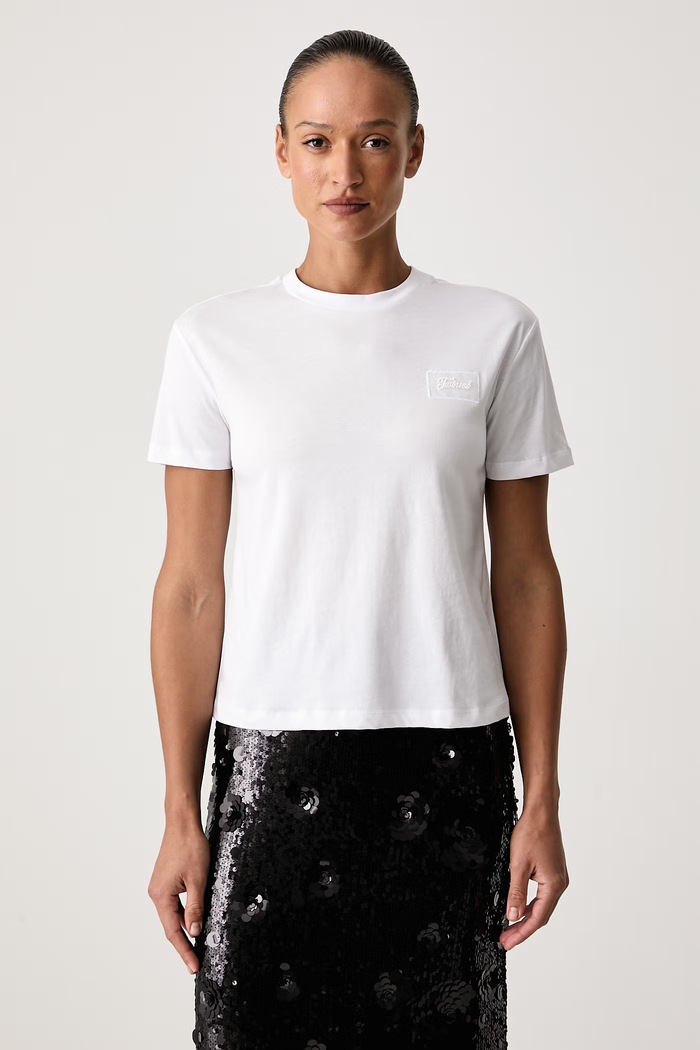 Twinset T-shirt γυναικείο βαμβακερό λευκό 262TT2552