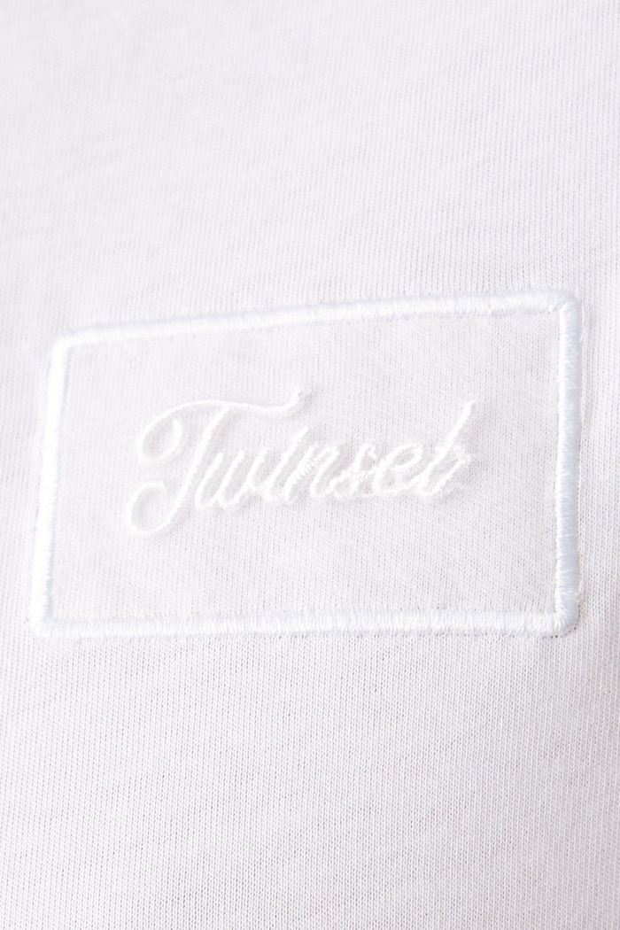T-shirt γυναικείο βαμβακερό Twinset λευκό 262TT2552