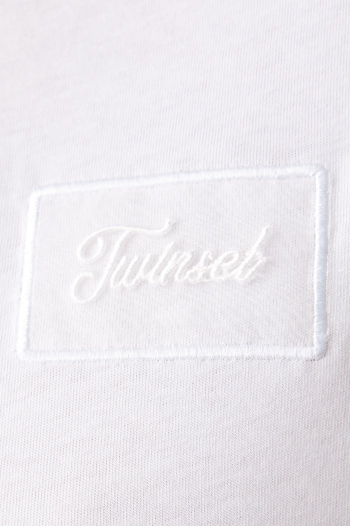 T-shirt γυναικείο βαμβακερό Twinset λευκό 262TT2552