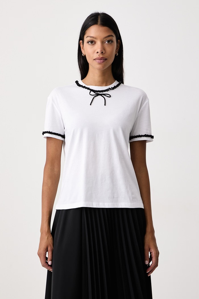 Twinset T-shirt γυναικείο βαμβακερό λευκό 262TT2550
