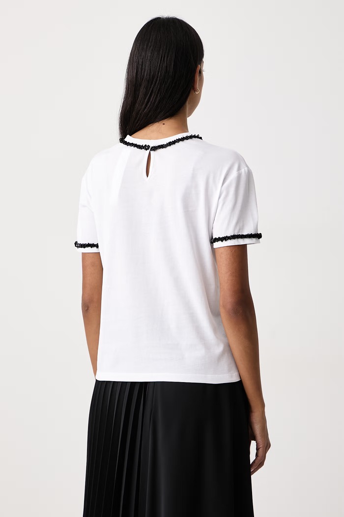 Ρούχα Twinset T-shirt γυναικείο βαμβακερό 262TT2550 λευκό