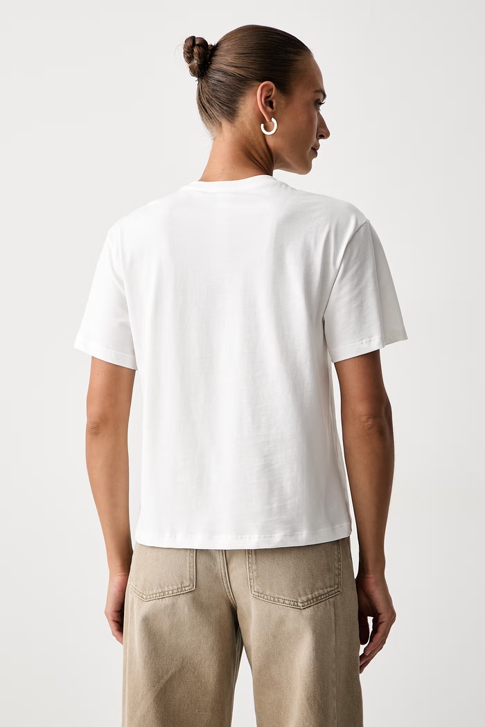 Дрехи Twinset тениска дамска от памук 262TF2090 бял