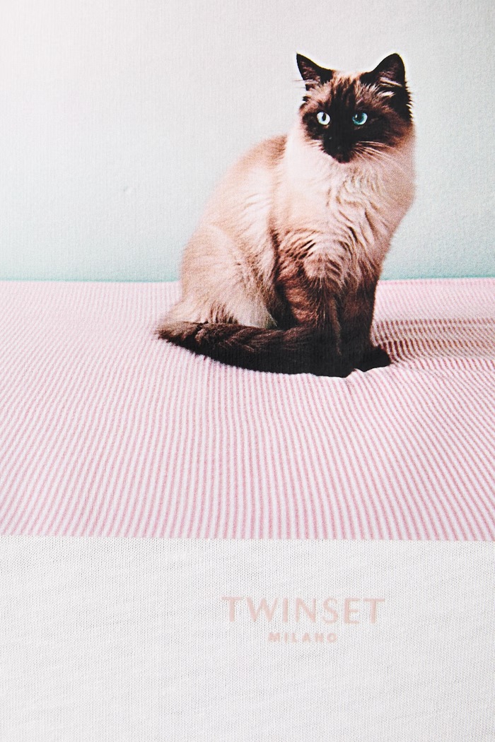 Twinset тениска дамска от памук 262TF2090 бял