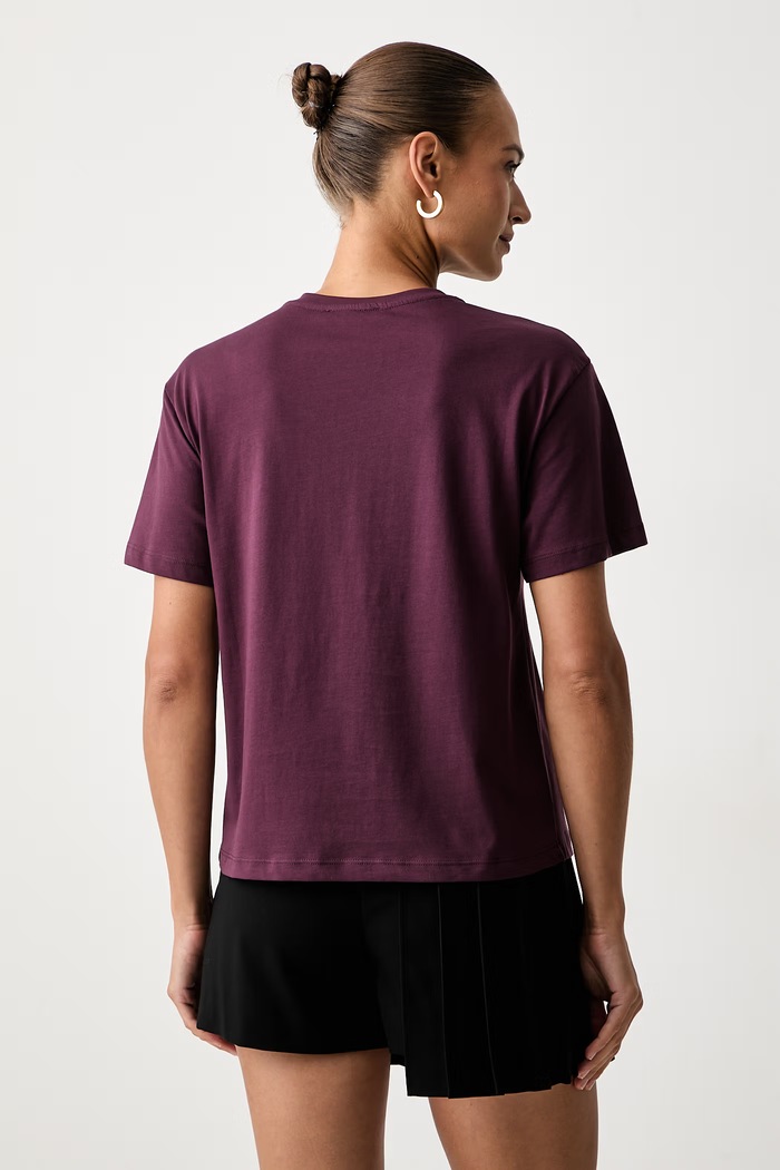 Дрехи Twinset тениска дамска от памук 262TF2090 бордо