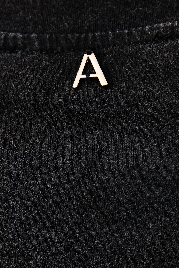 T-shirt γυναικείο βαμβακερό με ελαστάν Twinset μαύρο 262AT2180