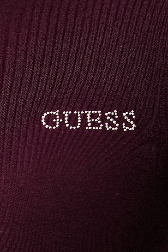 Tričko dámske s modalom GRETA Guess V6BI24.K6909 burgundské