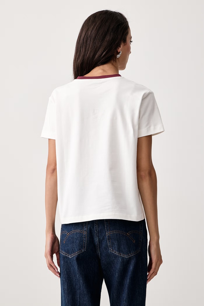 Odzież Guess T-shirt damski z bawełną V6BI14.K6742 biały