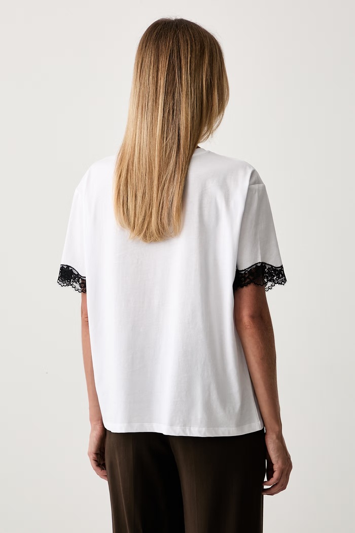 Odjeća Twinset majica od pamuka 262TP2304 bijela