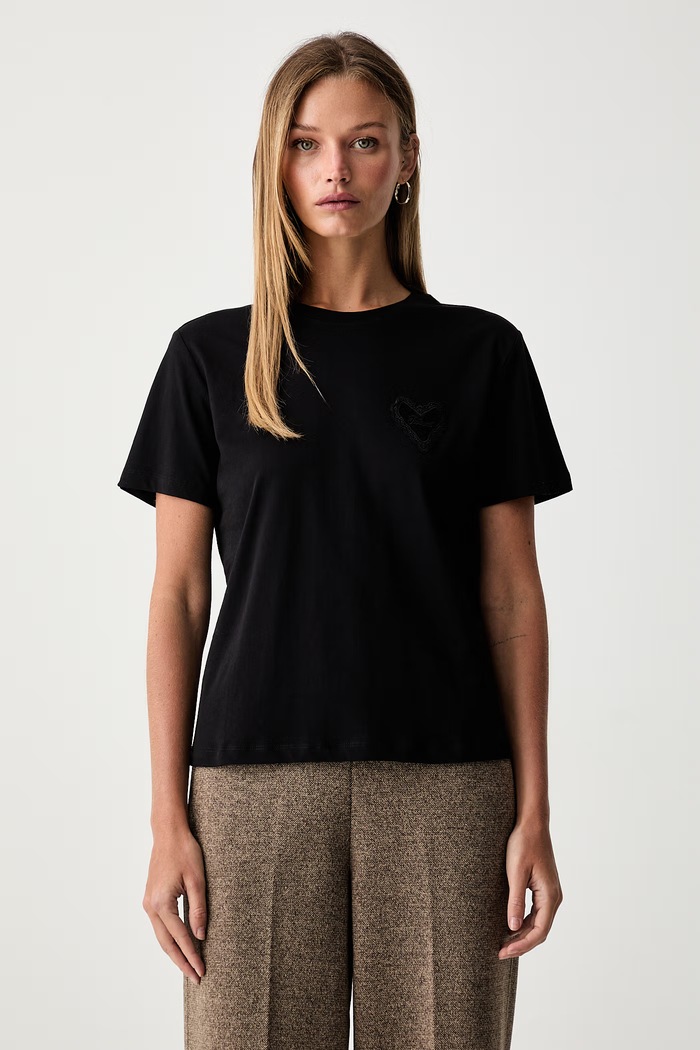 Twinset футболка жіноча бавовняна чорний 262TP2302