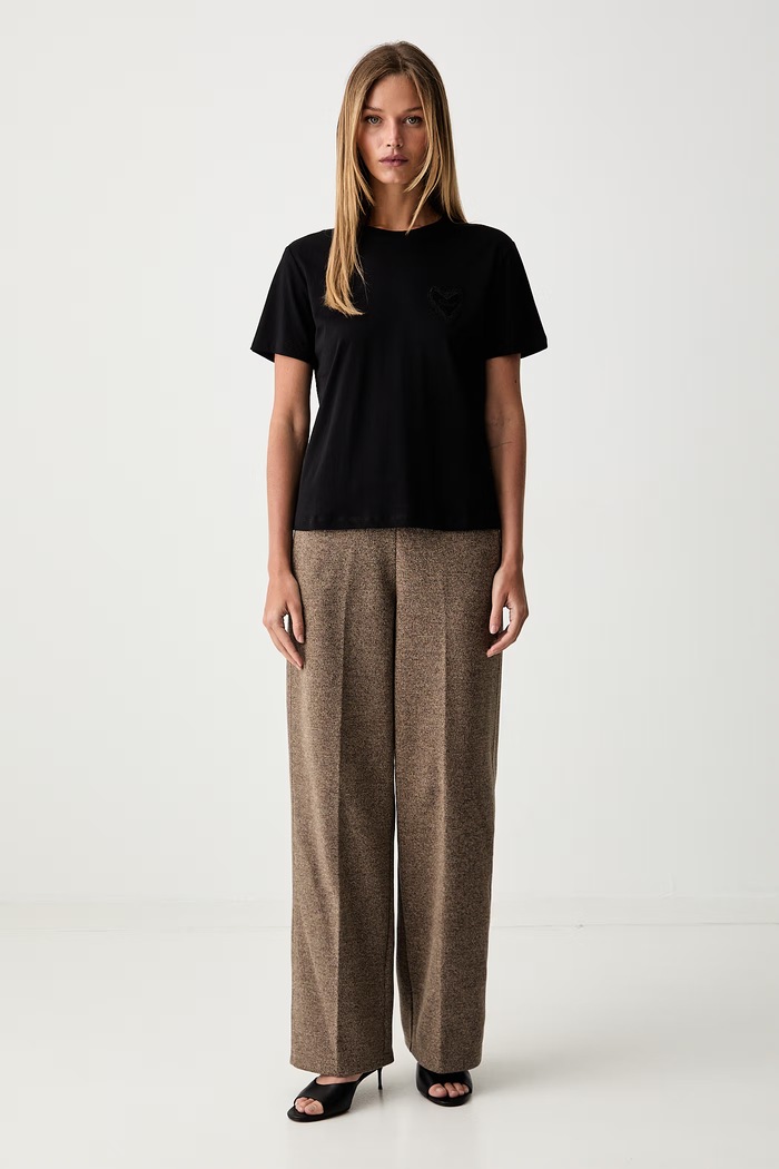 Twinset футболка жіноча бавовняна 262TP2302 чорний AW26