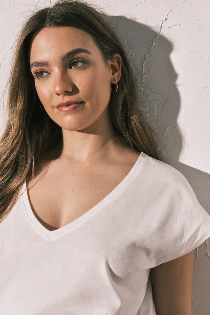 women'secret T-shirt basic damski bawełniany beżowy 3274517