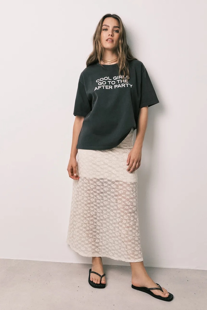 Odzież women'secret T-shirt oversize damski z bawełną 3794092 czarny