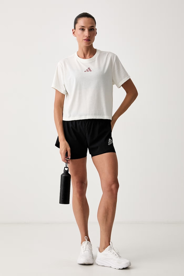 adidas Performance T-shirt treningowy damski Motion KQ9859 beżowy AW26