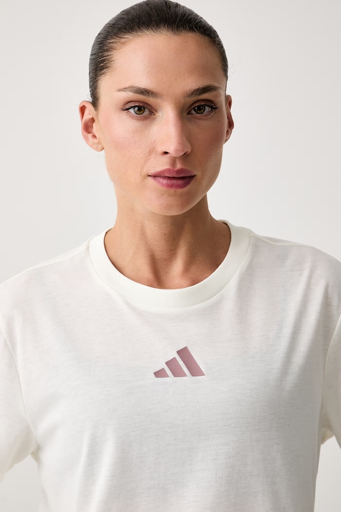 adidas Performance T-shirt treningowy damski Motion beżowy KQ9859
