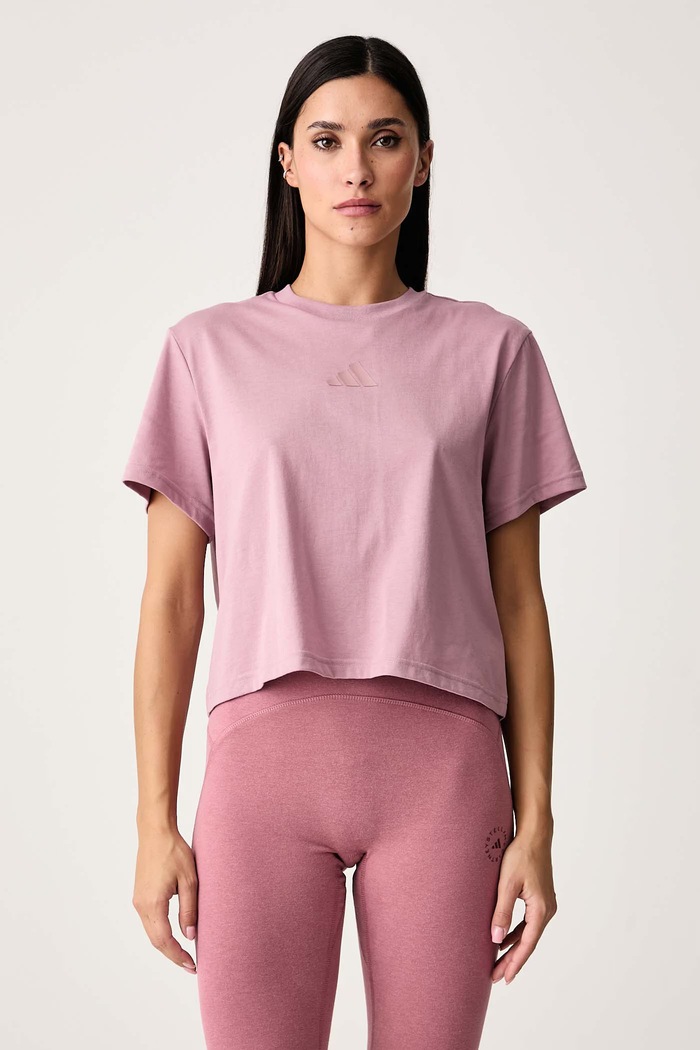 adidas Performance T-shirt γυμναστικής γυναικείο με βαμβάκι Motion ροζ KQ9857
