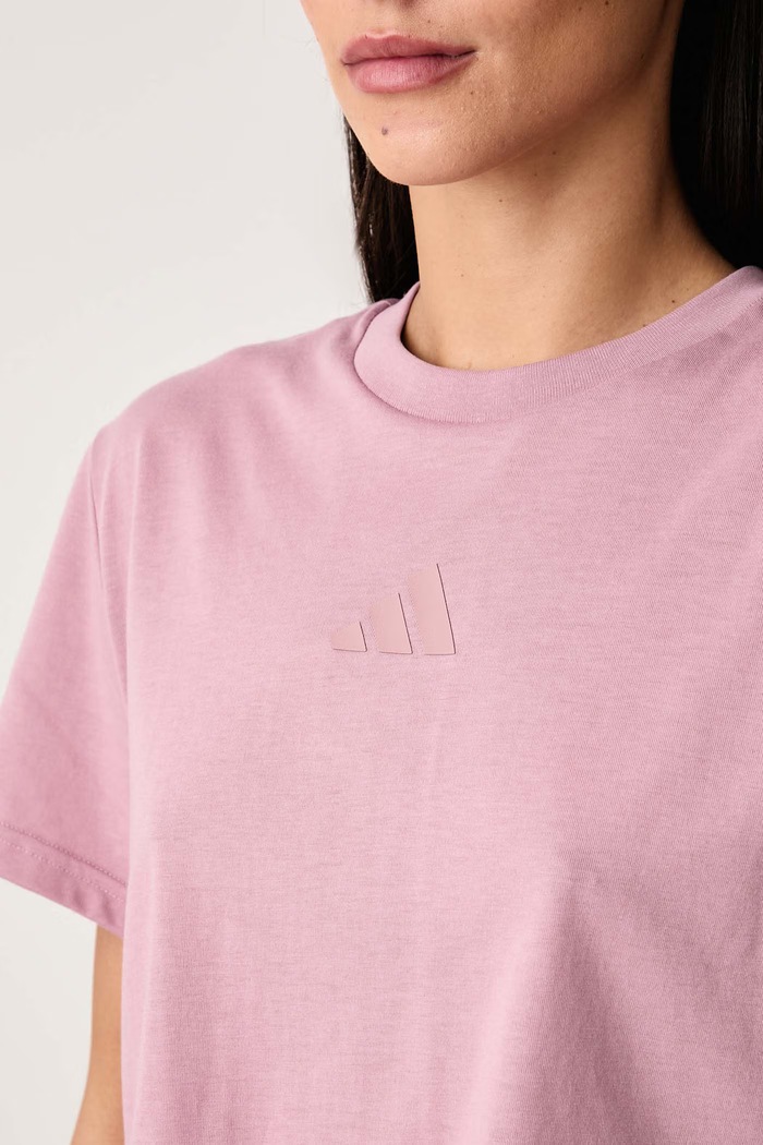 T-shirt γυμναστικής γυναικείο με βαμβάκι Motion adidas Performance KQ9857 ροζ