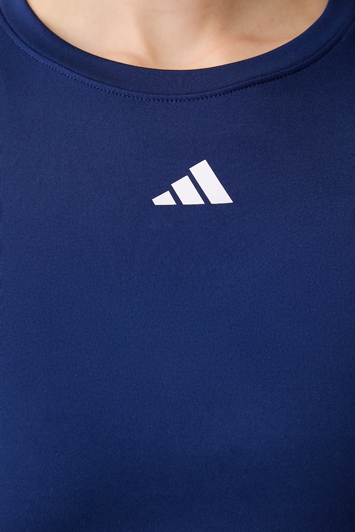 adidas Performance športové tričko dámske Three Stripes Studio KY8005 tmavomodrá