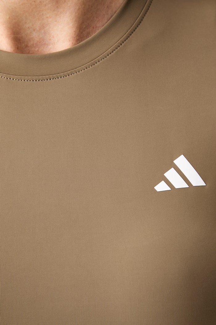 adidas Performance T-shirt treningowy damski Essentials KQ8382 beżowy