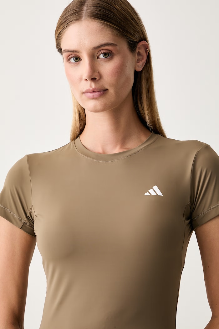 adidas Performance T-shirt treningowy damski Essentials zielony KQ8382