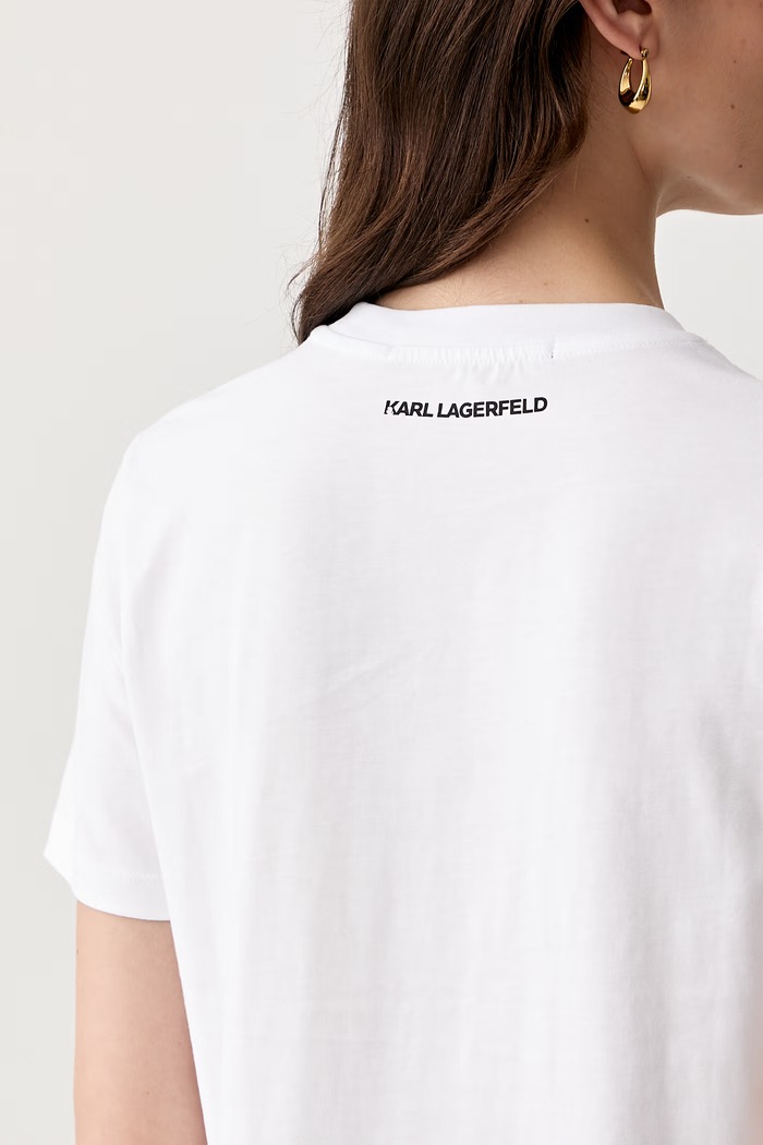 Karl Lagerfeld t-shirt γυναικείο βαμβακερό B3W17069