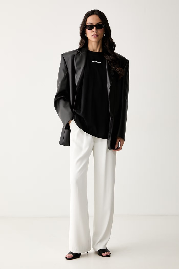 Karl Lagerfeld tričko dámske bavlnené B3W44018 čierna AW26