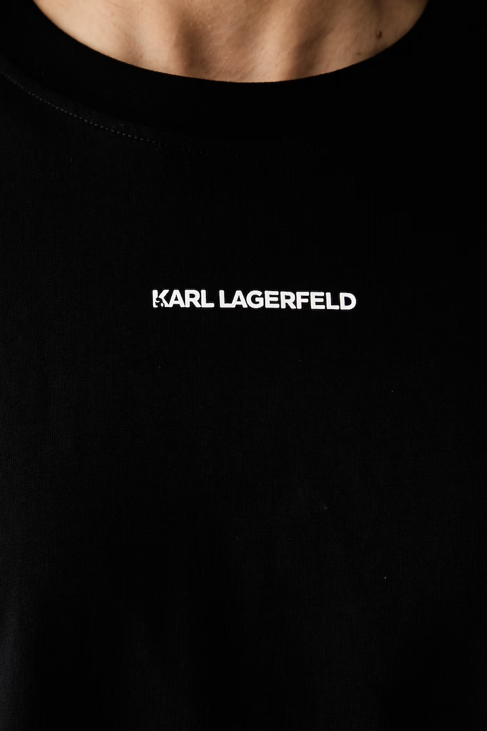 Karl Lagerfeld tričko dámske bavlnené B3W44018 čierna