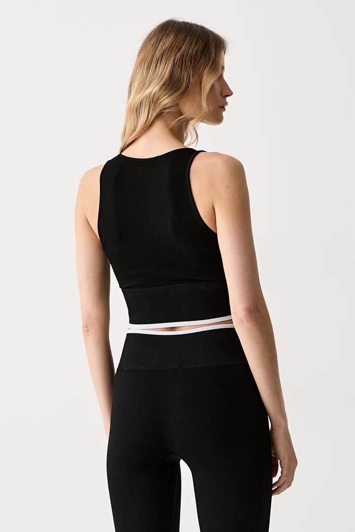 Odjeća Karl Lagerfeld crop top za žene B3W17090 crna