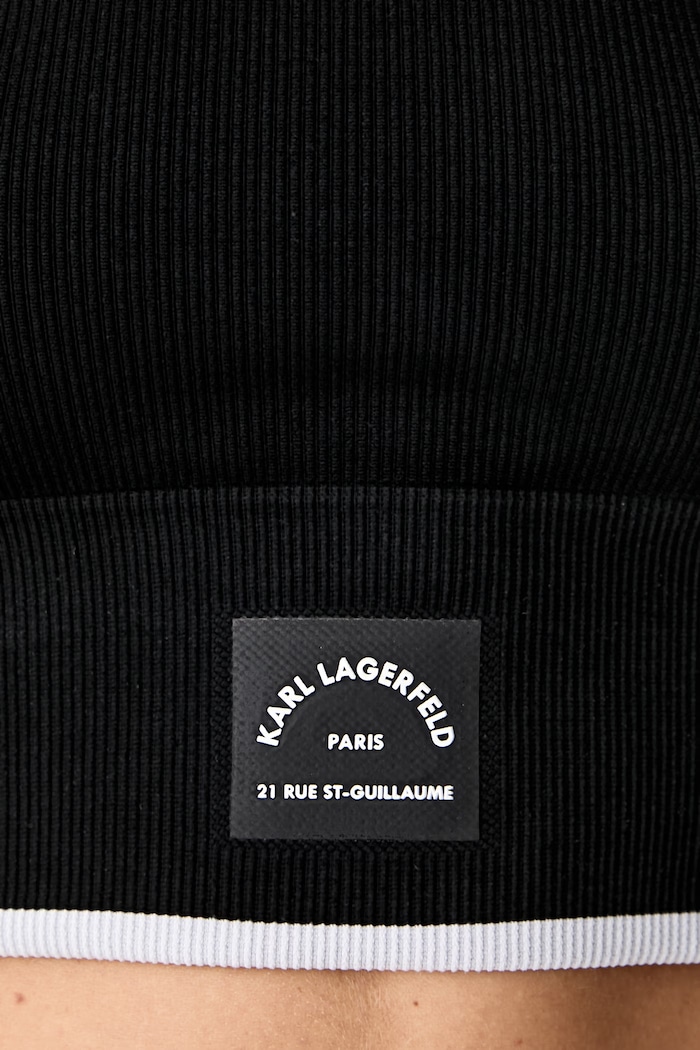 Karl Lagerfeld crop top za žene B3W17090 crna