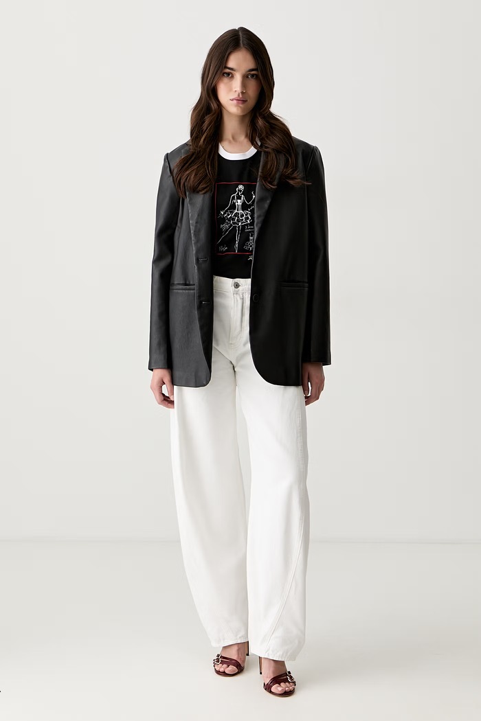 Karl Lagerfeld tricou pentru femei din bumbac B3W17087 negru AW26