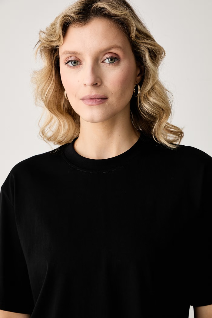 Karl Lagerfeld T-shirt γυναικείο βαμβακερό μαύρο B3W17065