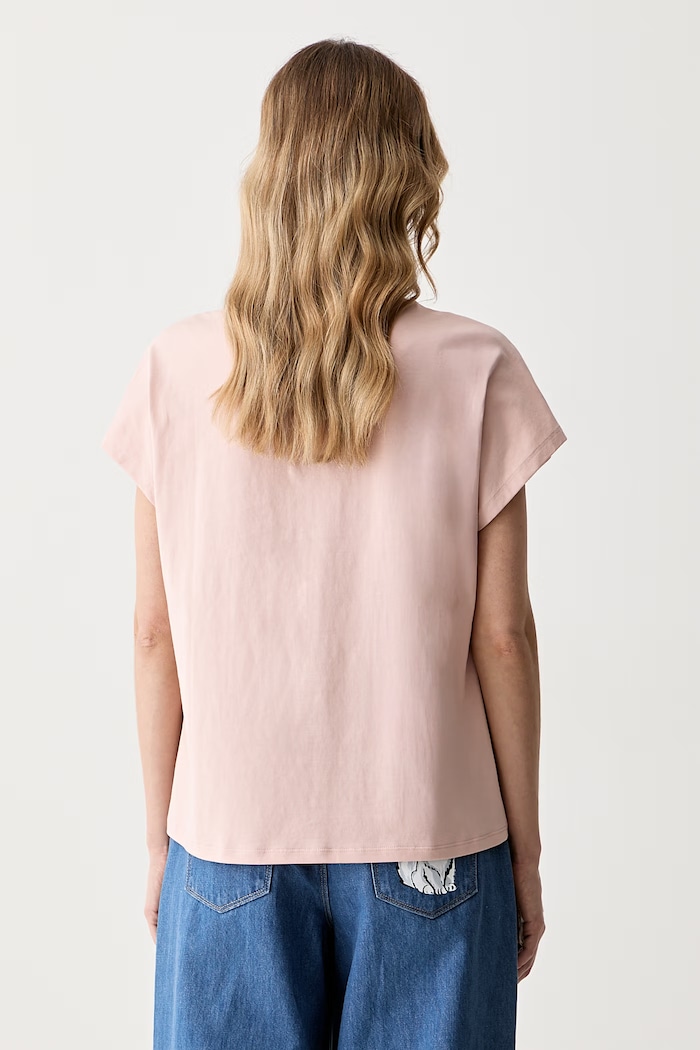 Abbigliamento Karl Lagerfeld t-shirt da donna in cotone B3W17070 rosa