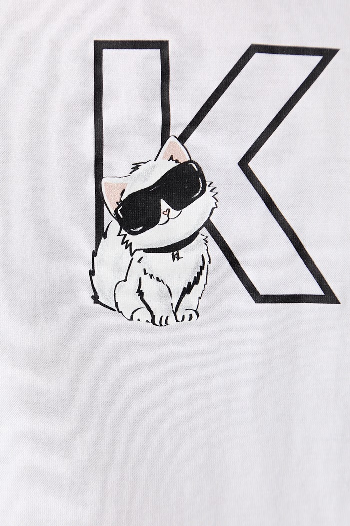 Karl Lagerfeld T-shirt damski bawełniany IKON B3W17091 czarny